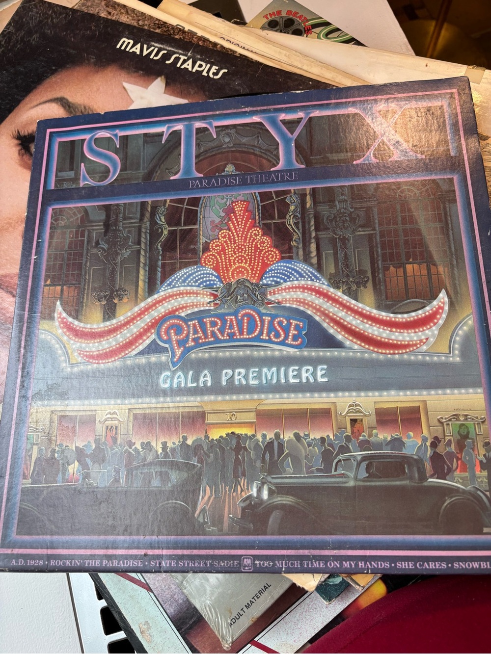 Styx Paradise Theatre 'Paradise' Gala Premiere Vintage Album on Vinyl